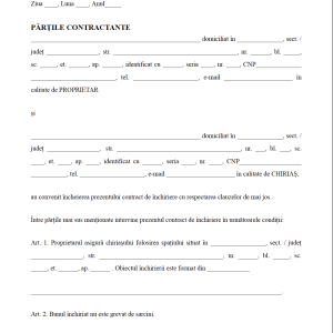 Rental agreement for landlord